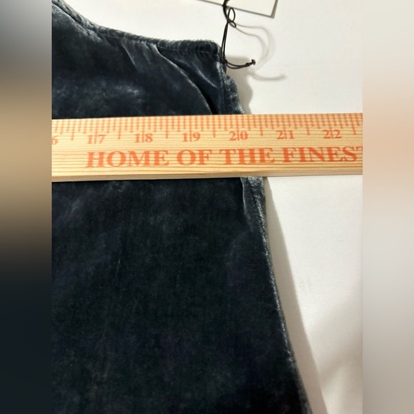 Beautiful Bella Dahl Slate Blue Velvet Halter Mini Dress. Keyhole Back. - Picture 13 of 15